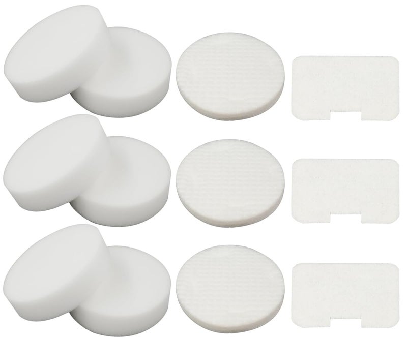 Dttery 6 Foam + 3 Felt Circular & Exhaust Filters Kit Replacement for Shark Navigator Swivel Upright Vacuum NV22, NV22L, NV22S, NV26, NV27, UV400 Part # XF22 - Image 1
